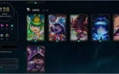 League of Legends com 128 skins e 90 champions, nivel 37