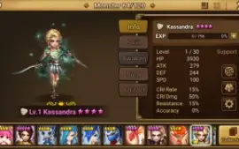 Reroll Summoners War lvl10 com Kassandra Light e Wind + Rica