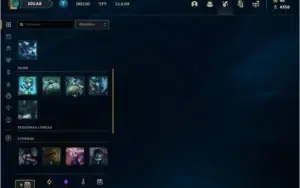 Conta DIAMANTE 4 com 60% de win rate, 4 skins e 32 champs
