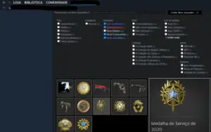 Counter-Strike 2 Prime Com Medalhas Raras E Antigas 