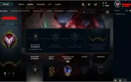 CONTA LOL PARA RUSH ELO