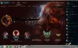 conta de league of legends muito barato