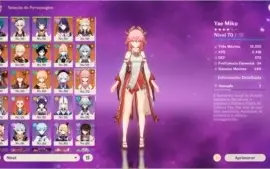 GENSHIN (Conta pessoal) - 11 Personagens 5 ⭐ -  AR 57