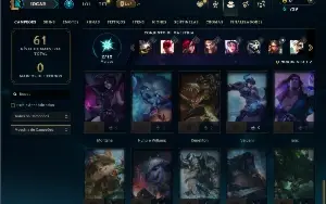 Bronze 4 com 55 Champs e 16 Skins