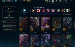 Bronze 4 com 55 Champs e 16 Skins