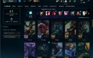 Bronze 4 com 55 Champs e 16 Skins