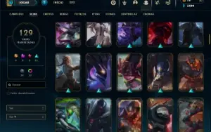 Esmeralda 3 com TODOS os champs e 129 Skins (MID / JG / ADC)