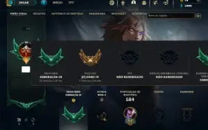 Esmeralda 3 com TODOS os champs e 129 Skins (MID / JG / ADC)