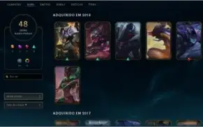 Vendo conta no lol Platina 3(soloDuo), Platina5 (Flex)