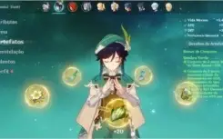 [AR50] DILUC - VENTI - QIQI - KEQING + 13 PERSONAGENS 4*