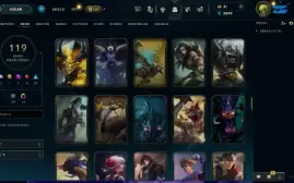 league of legends conta nfa ex diamante inativa  119 skins