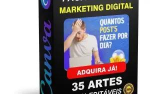 Pack Canva Marketing Digital Vol 2 - 35 Artes Editáveis