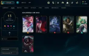 Conta Lol Nivel 58