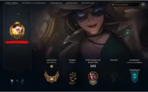 Conta League of Legends nível 185 Ouro 3 provisorio 35 Skins