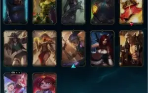 Conta League of Legends nível 185 Ouro 3 provisorio 35 Skins