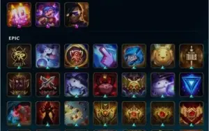 Conta de LoL Platina 4 com várias skins