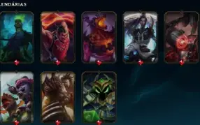 Conta LoL NFA Inativa - Nível 101, Main Top e Adc, 115 skins