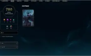 Conta com 781 skins