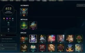 Conta com 781 skins