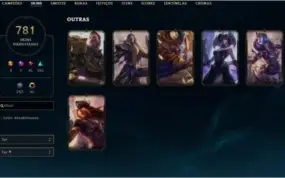 Conta com 781 skins