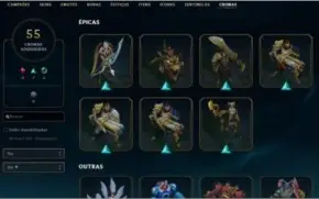 Conta com 781 skins