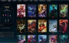 Conta com 781 skins