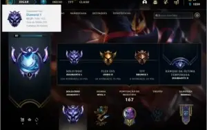 Conta DIAMANTE 1 com 33 skins e 50 champs