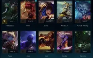 Conta level 30 unranked com skins legado e diversos loots.