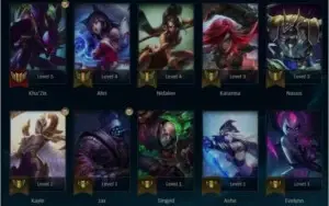 Conta level 30 unranked com skins legado e diversos loots.