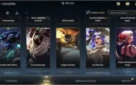Conta grão mestre 42 skins