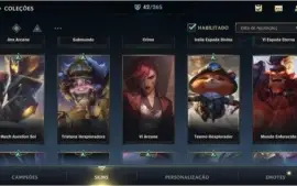 Conta grão mestre 42 skins