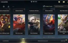 Conta grão mestre 42 skins