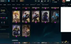 Conta lol 246 skins lvl 617