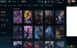 Conta lol 246 skins lvl 617