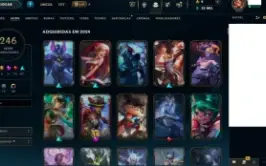 Conta lol 246 skins lvl 617