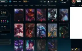 Conta lol 246 skins lvl 617