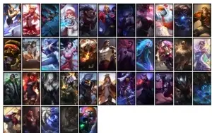 Conta prata 4 com 80 Champs e 39 Skins