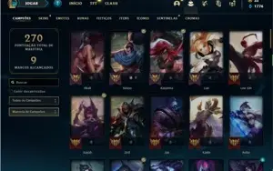Conta prata 4 com 80 Champs e 39 Skins