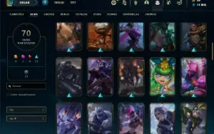 Conta bronze 1 com 140 Champs e 70 Skins + Prestigio do ZED