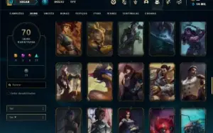 Conta bronze 1 com 140 Champs e 70 Skins + Prestigio do ZED
