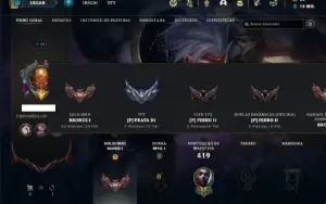 Conta bronze 1 com 140 Champs e 70 Skins + Prestigio do ZED