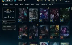 Conta bronze 1 com 140 Champs e 70 Skins + Prestigio do ZED