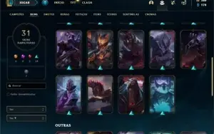 Conta bronze 1 com 70 Champs e 31 Skins