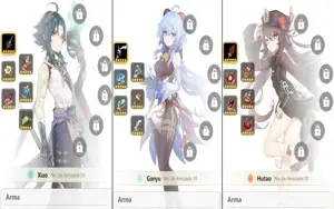 CONTA GENSHIN AR57⭐12 LENDÁRIOS⭐HUTAO+HOMA|AYAKA+CORTADORA⭐+