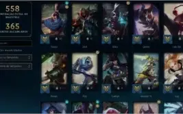 CONTA LOL OURO 3 +100 SKINS