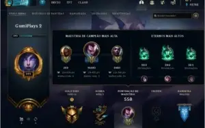 CONTA LOL OURO 3 +100 SKINS