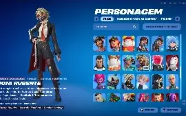 Vendo conta de Fortnite con skins de Passe de Batalha, 