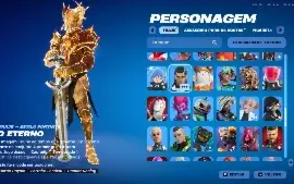 Vendo conta de Fortnite con skins de Passe de Batalha, 