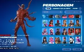 Vendo conta de Fortnite con skins de Passe de Batalha, 
