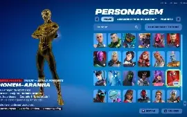 Vendo conta de Fortnite con skins de Passe de Batalha, 
